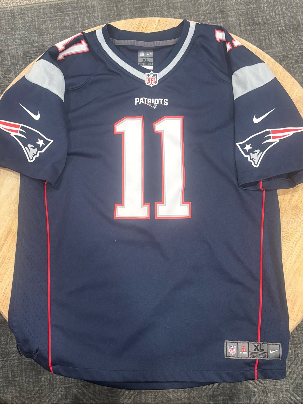 Patriots Jersey - Edelman w/flaw